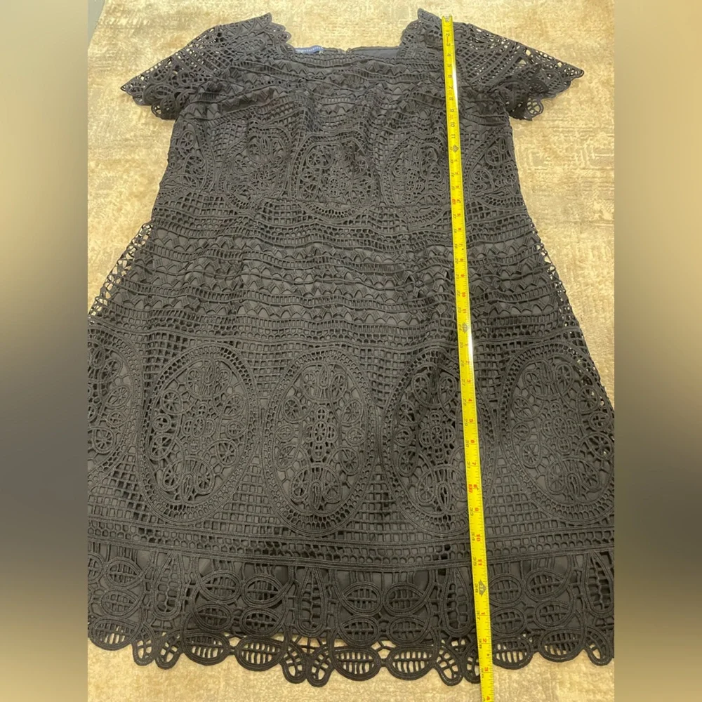 RSVP By Talbots Medallion Lace A-Line Navy Blue Dress Sz 16WP Wedding Formal EUC - Picture 10 of 10